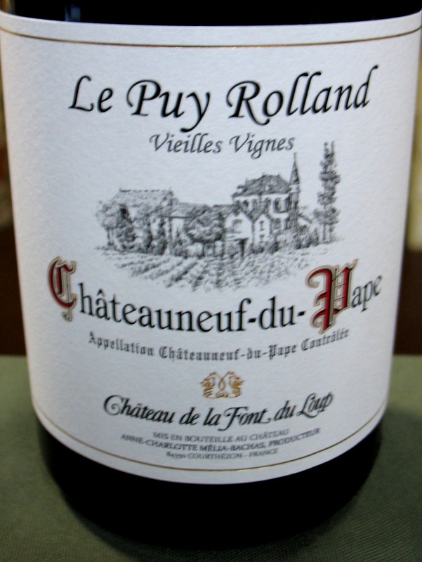 Font du Loup Chteauneuf-'Puy Rolland' 2020 - Click Image to Close