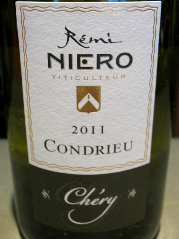 Niero Condrieu 'Cuvee de Chery' 2011 - Click Image to Close