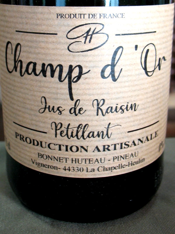 Bonnet-Huteau Muscadet Jus de Raisin Sparkling grape juice - Click Image to Close