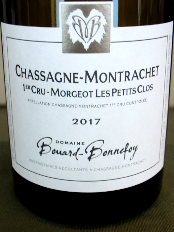 Bouard-Bonnefoy Chassagne-Montrachet Morgeot 'Petit Clos' 2017