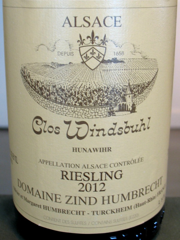 Zind Humbrecht Riesling 'Clos Windsbuhl' 2014 - Click Image to Close