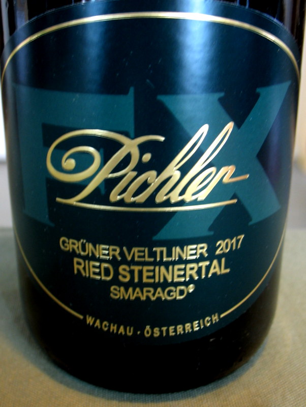 F X Pichler Gruner Veltliner Steinertal Smaragd 2017 - Click Image to Close