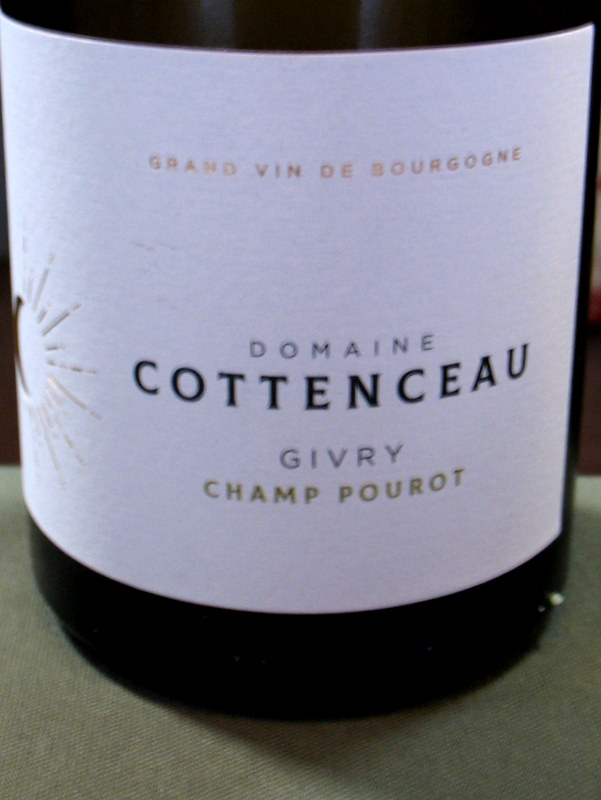 Cottenceau Givry blanc Champ Pourot 2020
