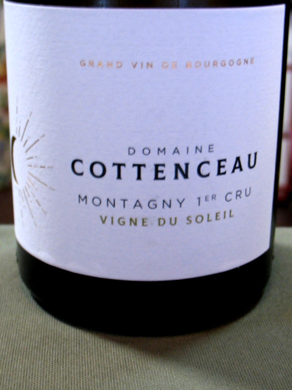 Cottenceau Montagny 1er Cru Vignes du Soleil 2019
