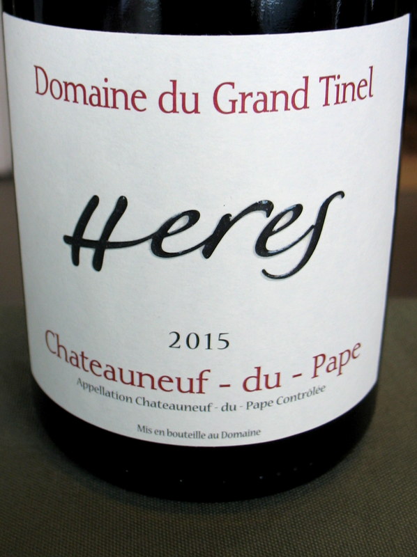 Domaine du Grand Tinel Chateauneuf 'Heres' 2015 - Click Image to Close