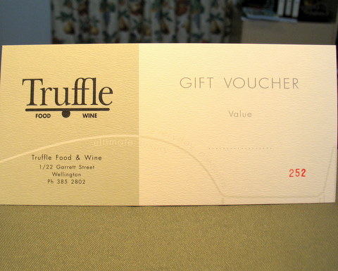 Truffle Gift Voucher - Click Image to Close