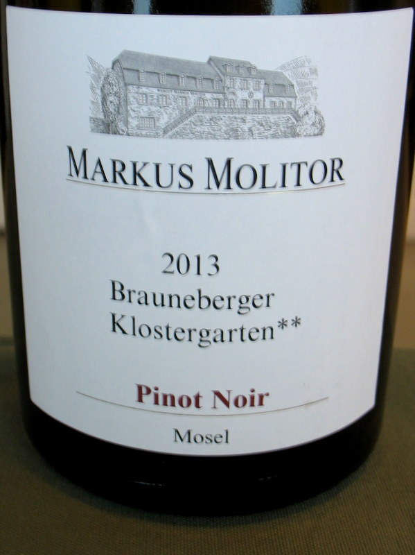 Molitor Brauneberger Klostergarten Pinot Noir 2013