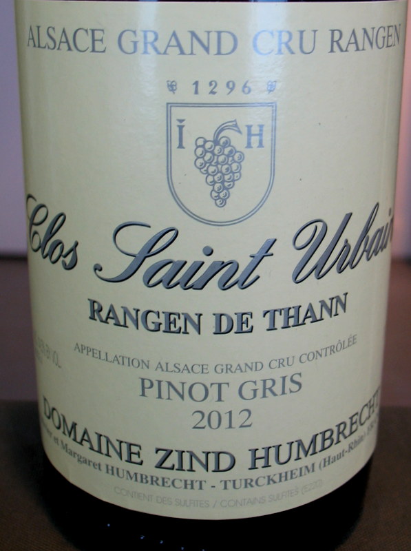 Zind-Humbrecht Pinot Gris Rangen de Thann CSU 2015