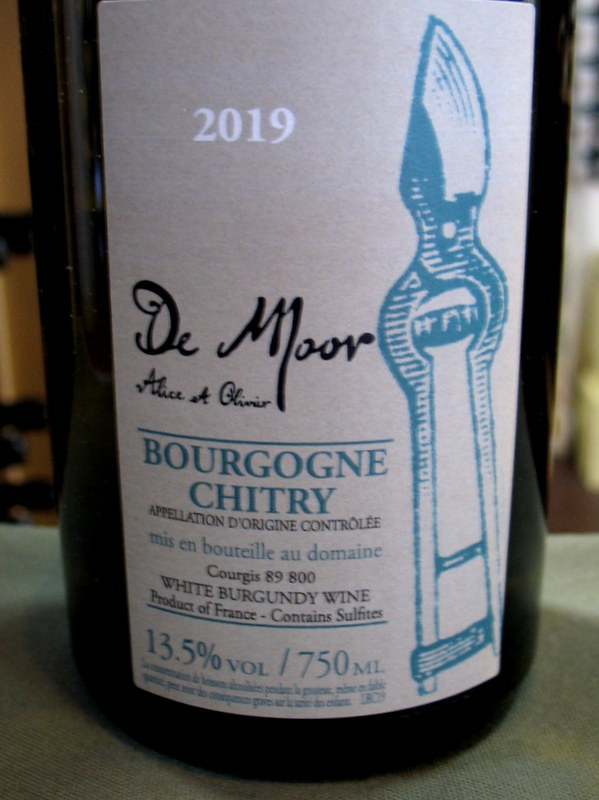 De Moor Chitry Bourgogne Blanc 2019