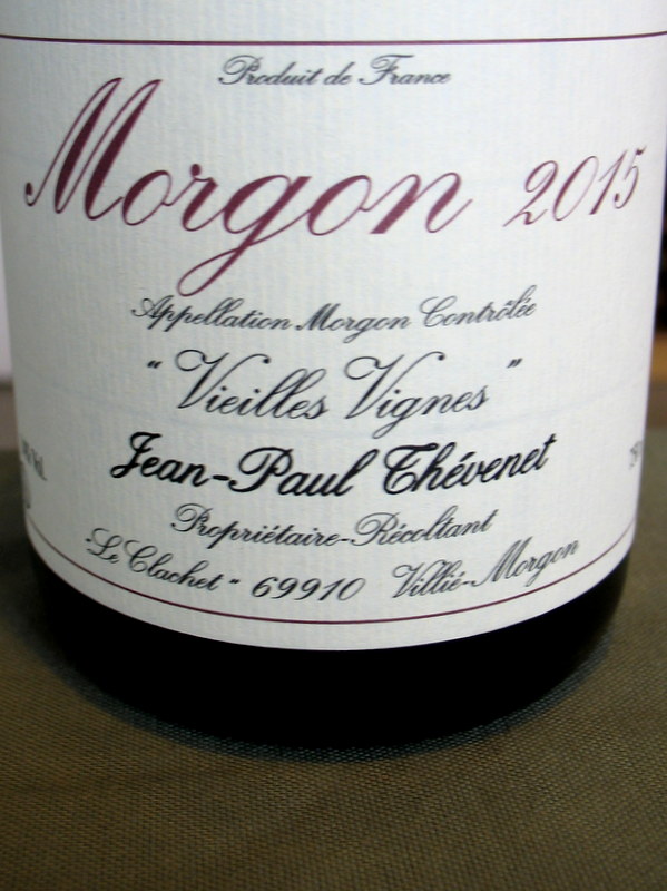 Jean-Paul Thevenet Morgon Vieilles Vignes 2020