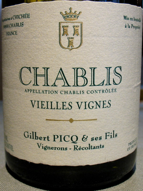 Picq Chablis Vieilles Vignes 2019